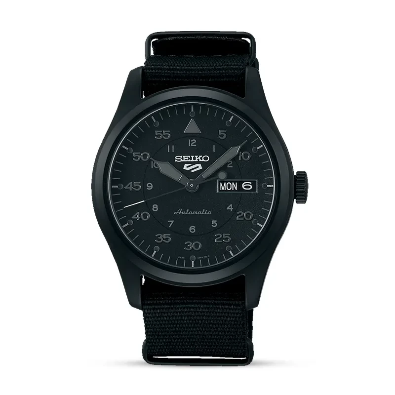 Seiko Sports Field 'Stealth' Black Dial Watch SRPJ11K1