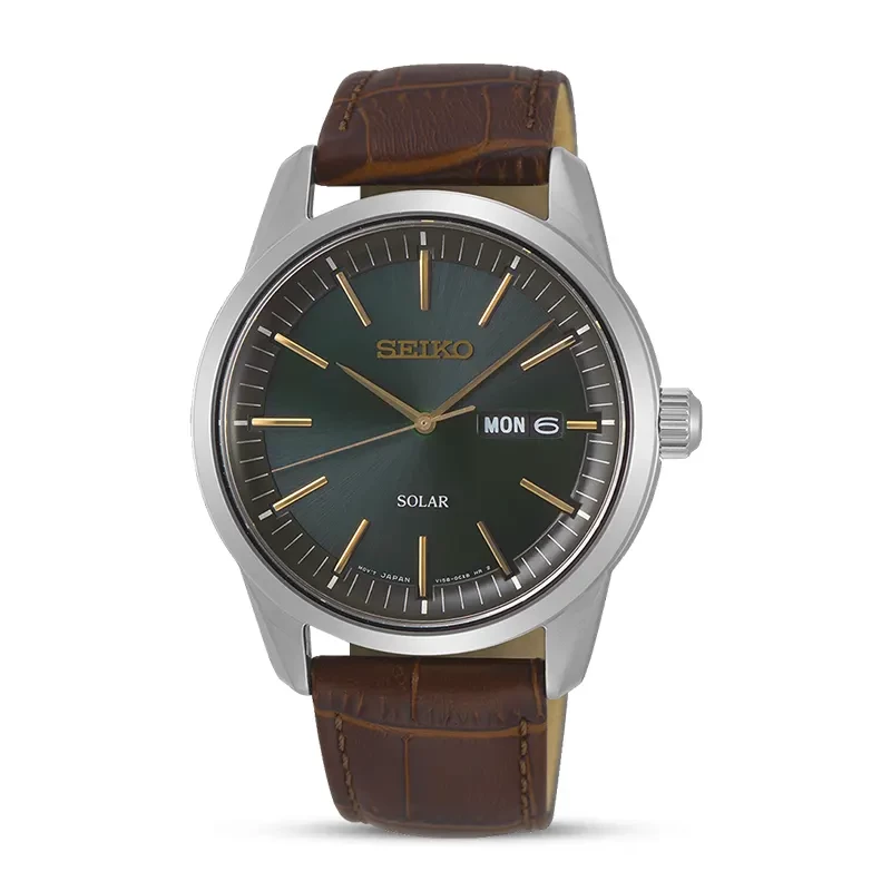 Seiko Solar Dark Green Dial Men's Watch | SNE529P1