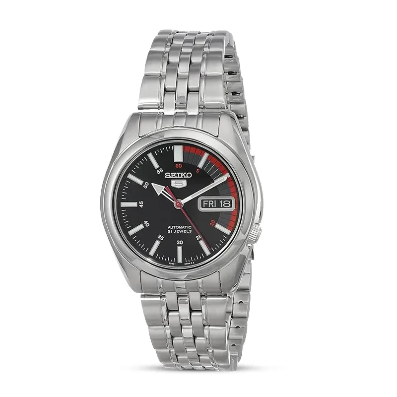 Seiko 5 Series Automatic Black Dial Men's Watch | SNK375K1