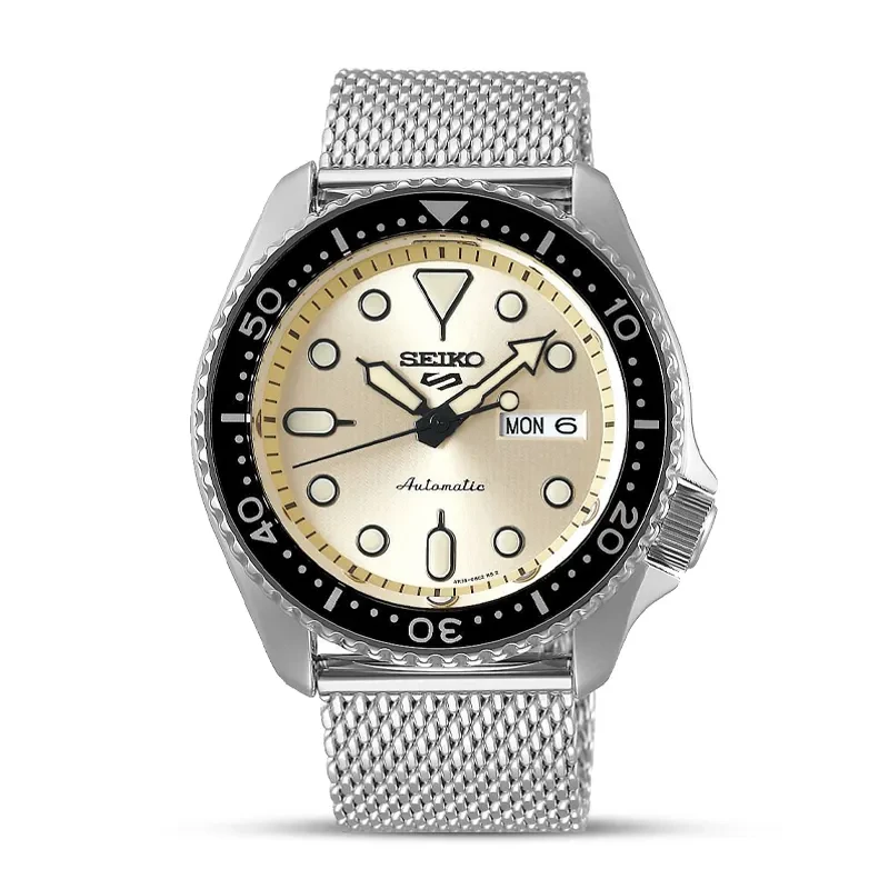 Seiko 5 Sports Cream Dial Automatic Men's Watch | SRPE75K1