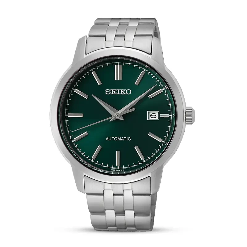 Seiko Essentials Green Dial Dress Automatic Men’s Watch | SRPH89K1