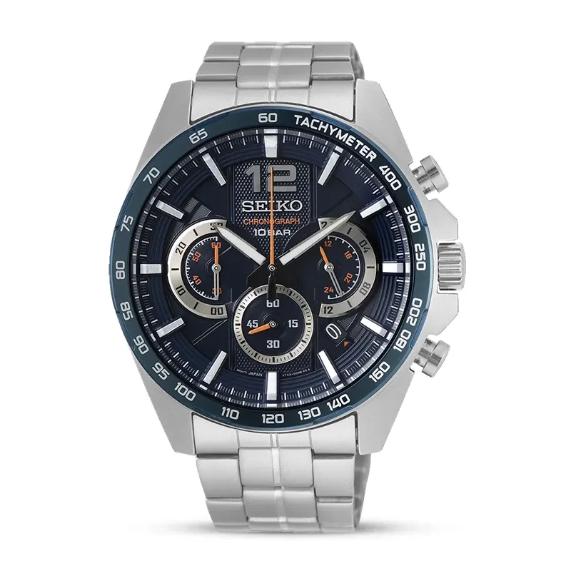 Seiko Discover More Chronograph Blue Dial Men’s Watch | SSB345P1