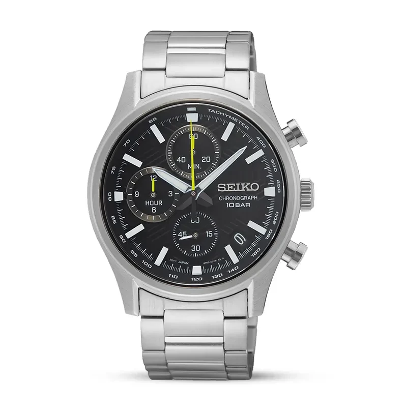 Seiko Classic Chronograph Black Dial Men’s Watch | SSB419