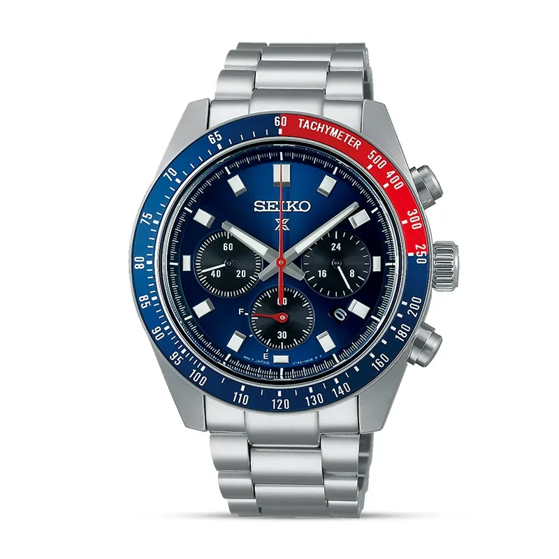 Seiko Speedtimer 'Go Large' Solar Chronograph Blue Dial Men's Watch | SSC913P1