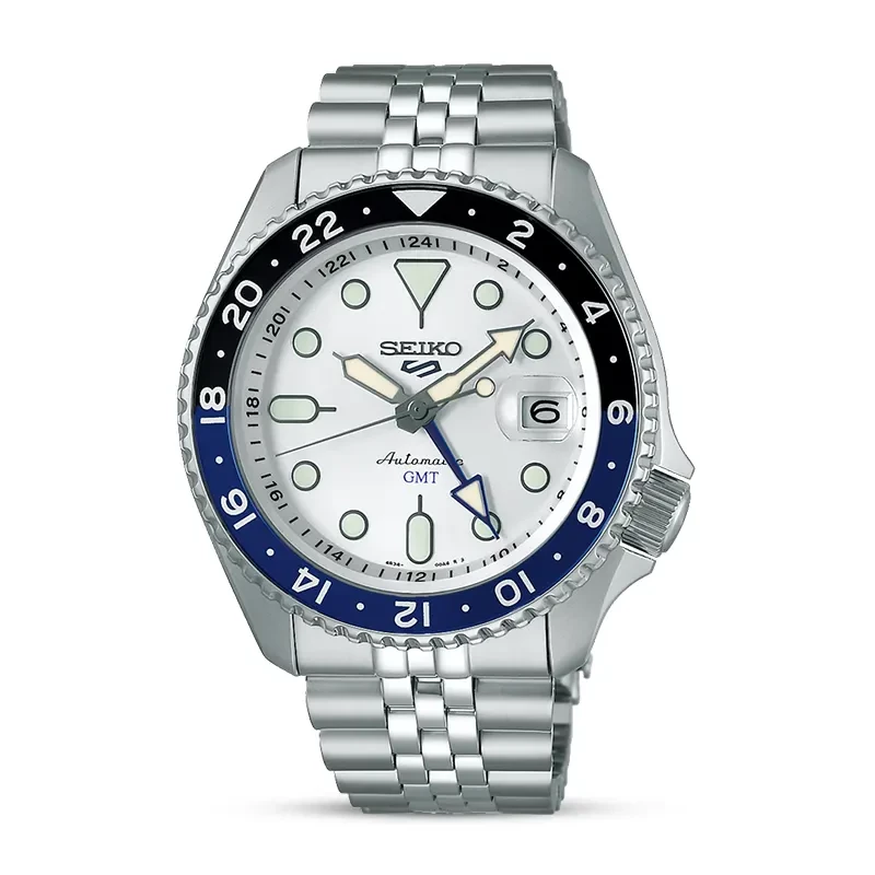 Seiko 5 Sports SKX Series GMT White Dial Men’s Watch | SSK033K1