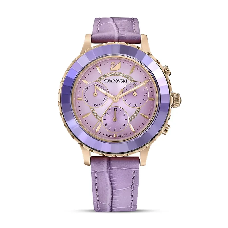 Swarovski Octea Lux Chronograph Purple Dial Ladies Watch | 5632263