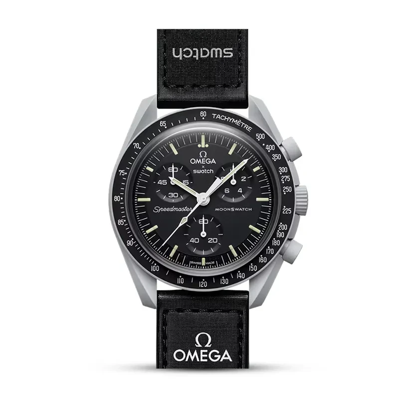 Omega x Swatch Mission To The Moon Bioceramic Men's Watch | S033M100