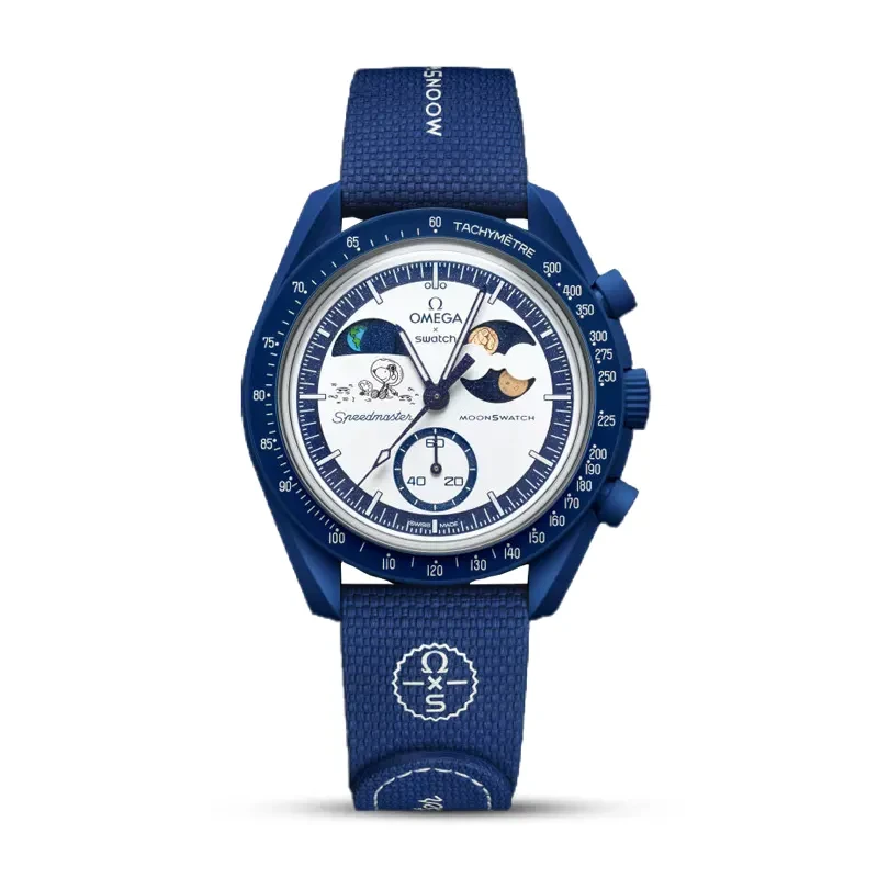 Omega x Swatch Mission to Earthphase Moonshine Gold Bioceramic Men's Watch | S033N703L