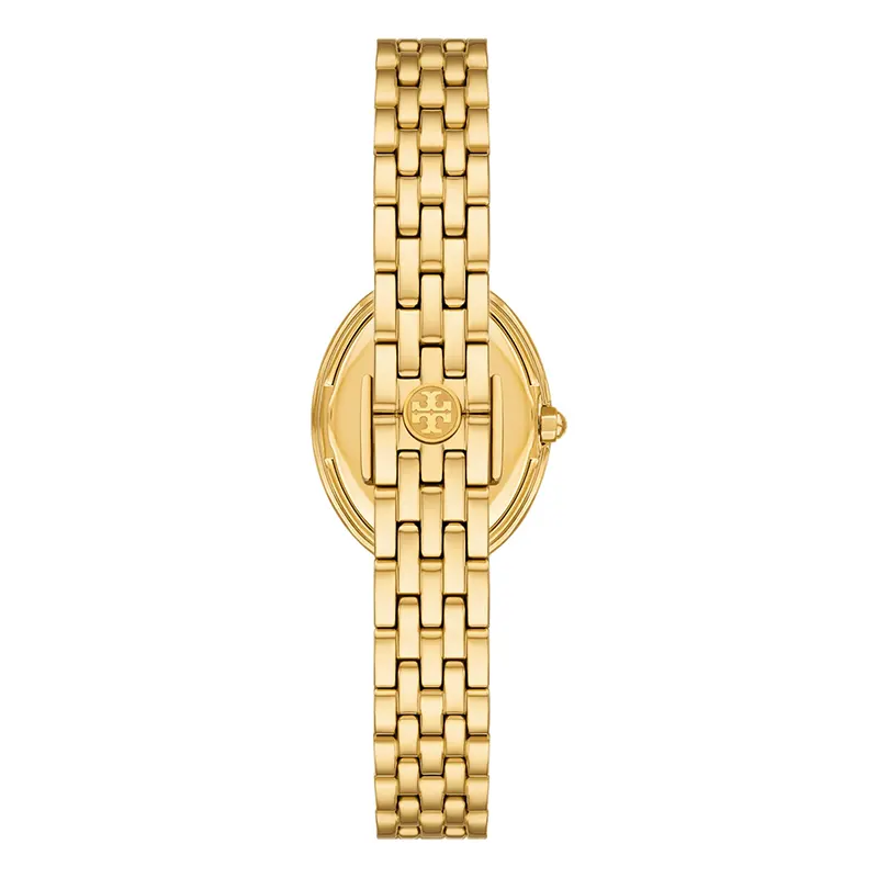 Tory Burch The Oval Green Dial Gold-Tone Ladies Watch | TBW6038