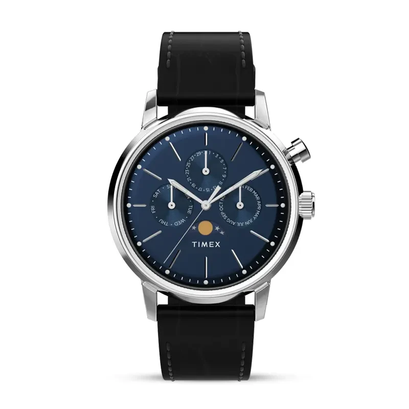 Timex Marlin® Moon Phase Blue Dial Men's Watch | TW2W51200