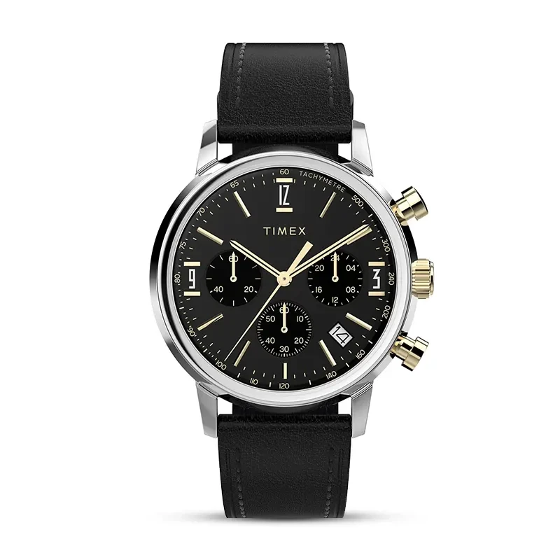 Timex Marlin® Chronograph Black Dial Men's Watch | TW2W51500