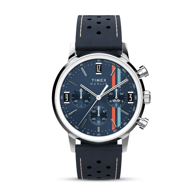 Timex Marlin® Chronograph Tachymeter Blue Dial Men's Watch |  TW2W99000UJ