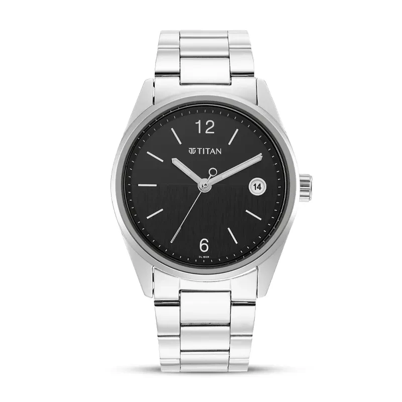 Titan Workwear Black Dial Men's Watch | 1729SM08