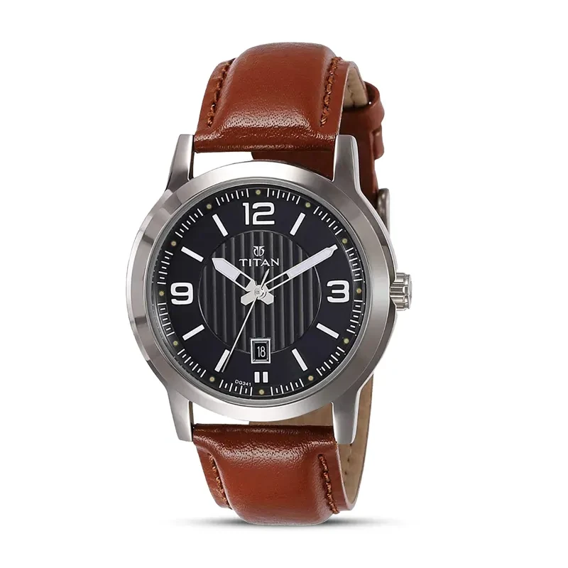 Titan Workwear 1730SL02 Black Dial Men's Watch