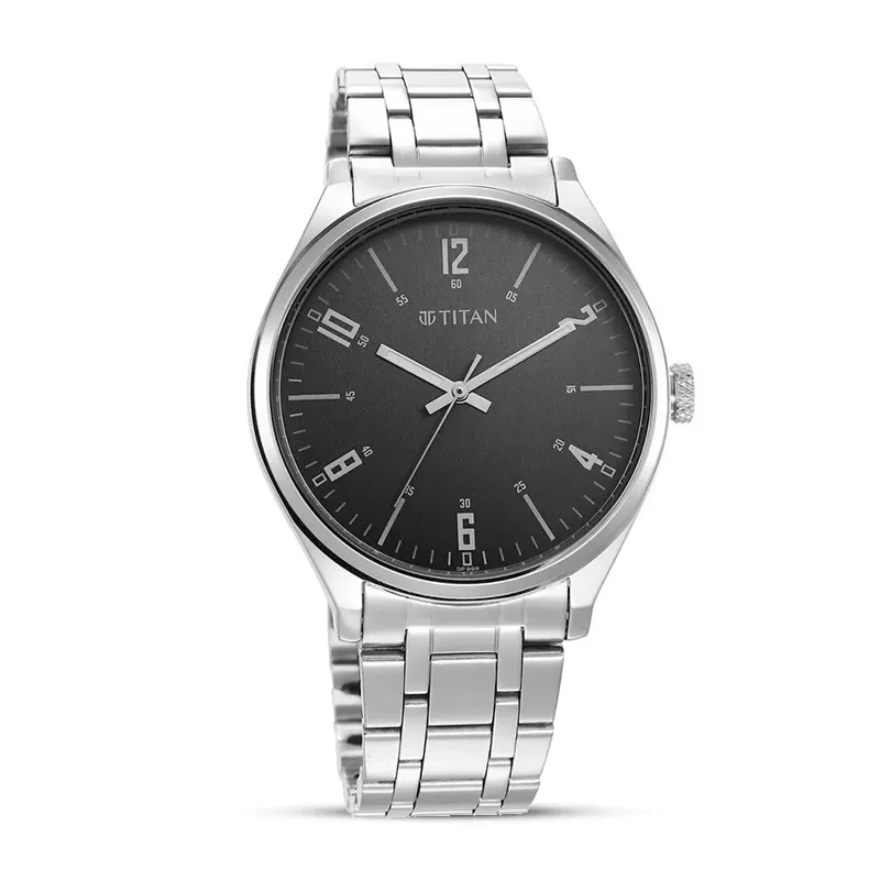 Titan Workwear Wrist Wit Black Dial Men's Watch | 1802SM10
