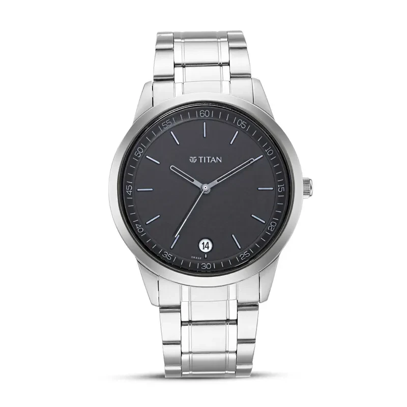 Titan Workwear Minimals Black Dial Men's Watch | 1806SM02