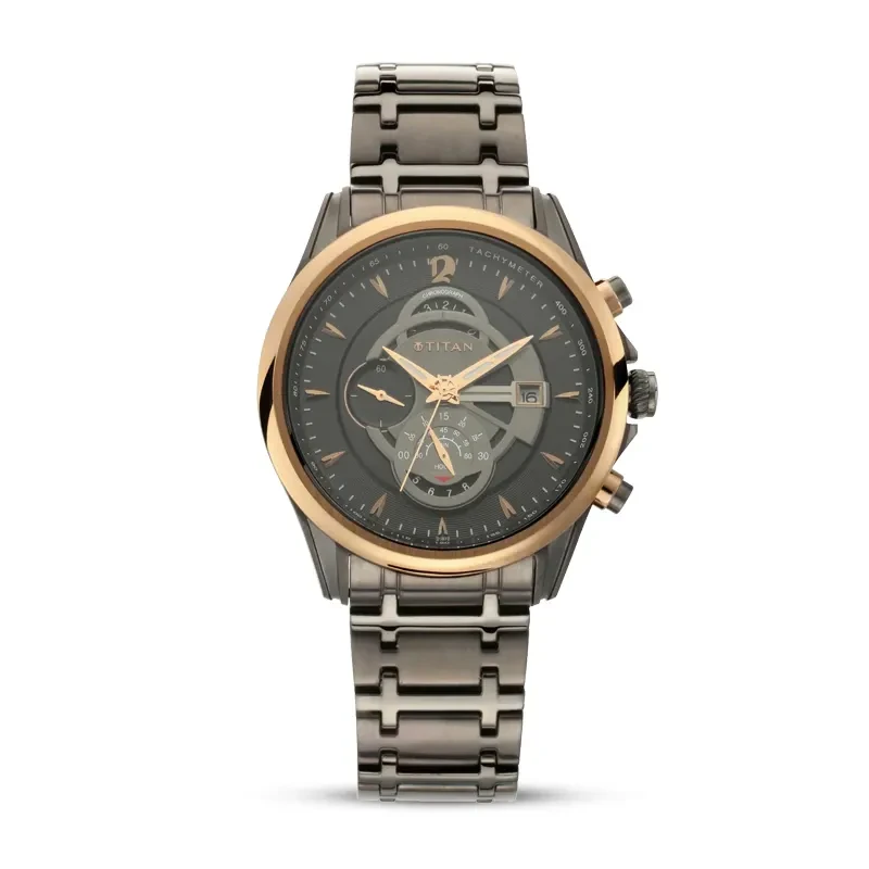Titan Maritime Anthracite Chronograph Dial Men's Watch | 1830KM01