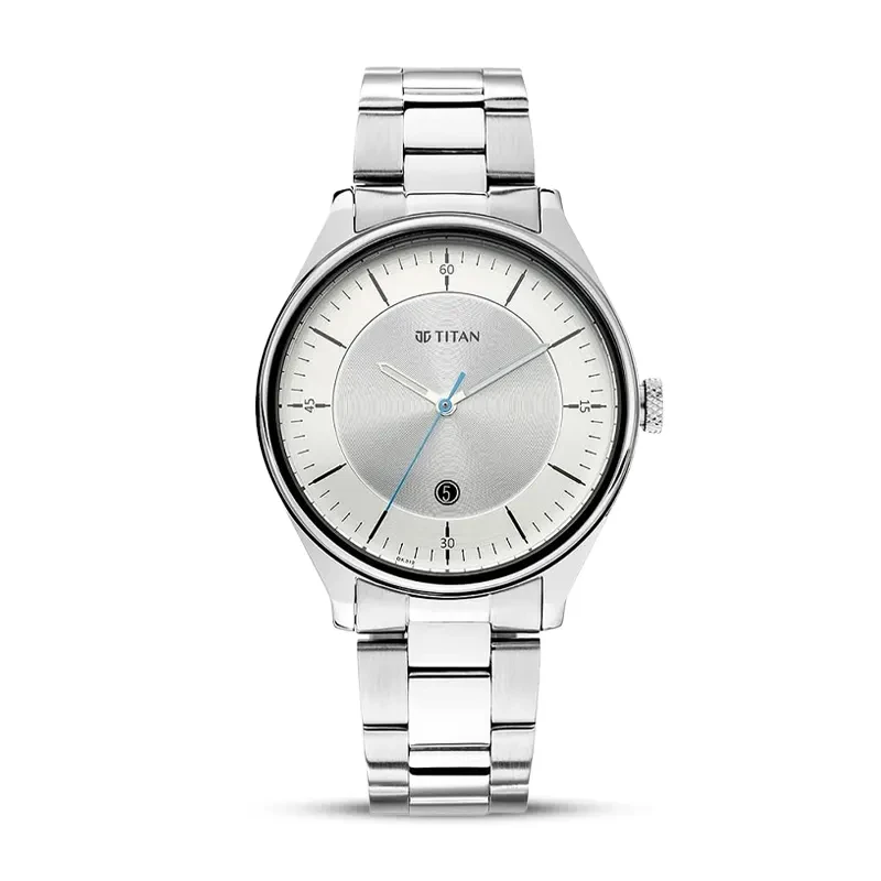 Titan Workwear Minimals Silver Dial Men's Watch | 1834SM01