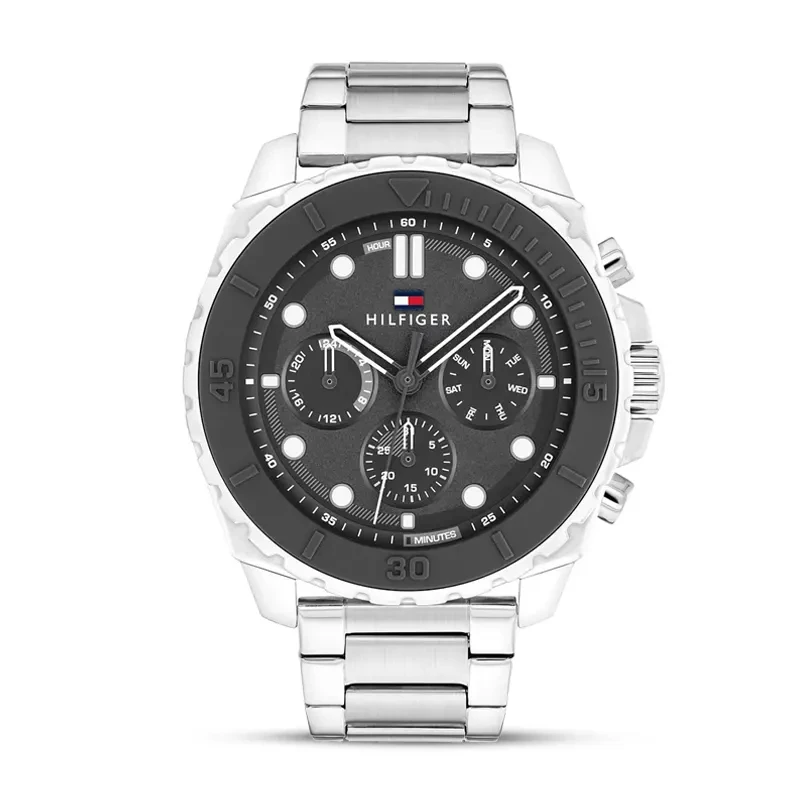 Tommy Hilfiger Morgan Multi-function Black Dial Men's Watch | 1710689