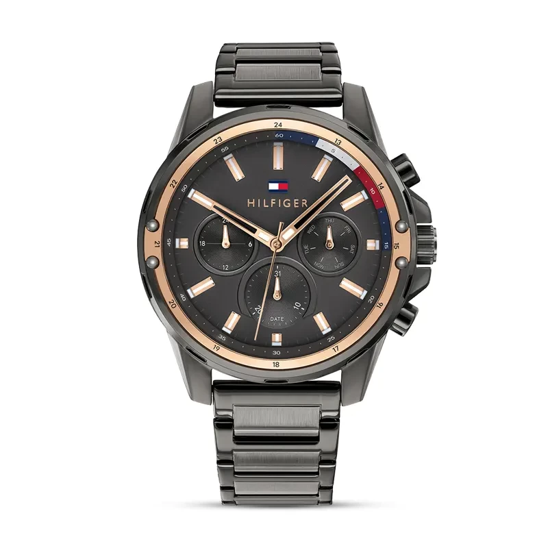 Tommy Hilfiger Mason Multifunction Black Dial Men's Watch | 1791790