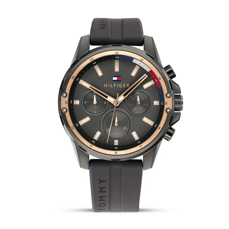 Tommy Hilfiger Mason Multifunction Silicone Men's Watch | 1791792