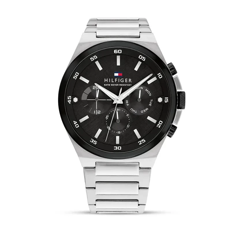 Tommy Hilfiger Dexter Multifunction Black Dial Men's Watch | 1792087