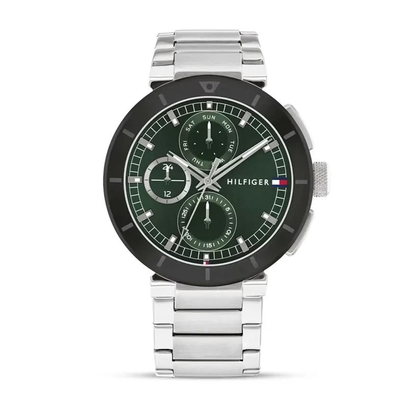 Tommy Hilfiger Lorenzo Multifunction Green Dial Men's Watch | 1792117