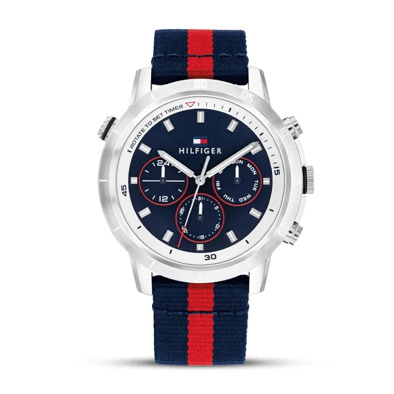 Tommy Hilfiger Troy Multifunction Navy Blue Dial Men's Watch | 1792124