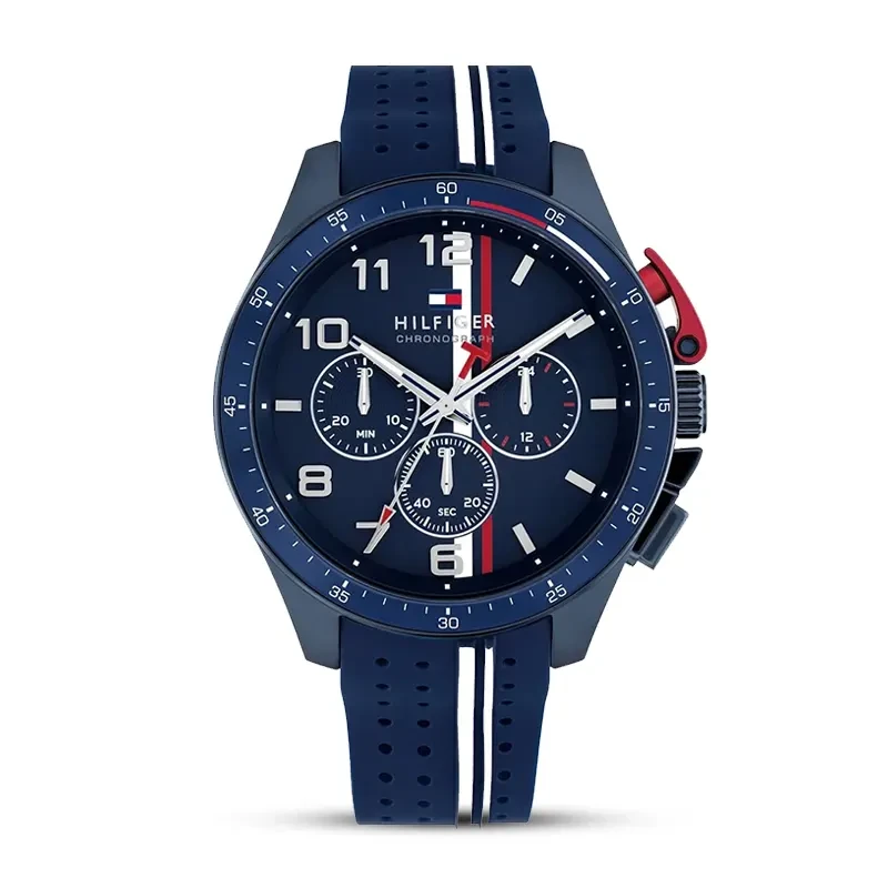 Tommy Hilfiger Bank Chronograph Blue Dial Men's Watch | 1792169