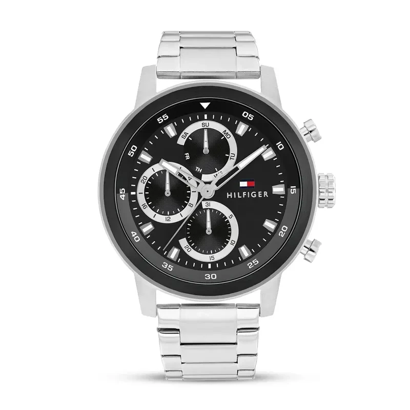 Tommy Hilfiger Rocky Multifunction Black Dial Men's Watch | 1792181