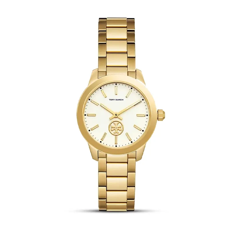 Tory Burch Collins White Dial Gold-Tone Ladies Watch | TBW1300
