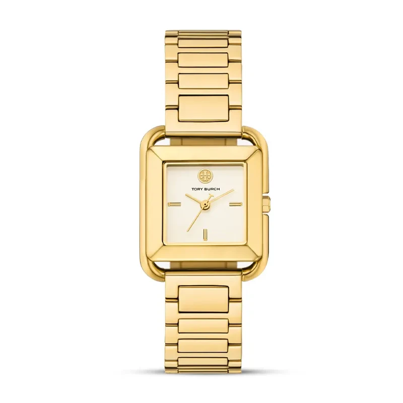 Tory Burch Kira Ivory Dial Gold-Tone Ladies Watch | TBW6020