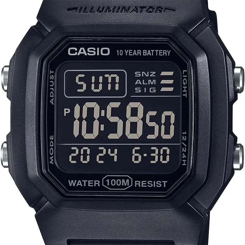 Casio Youth Dual time 10-Year Battery Life Men's Watch | W-800H-1BV