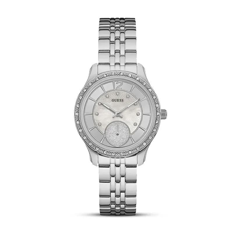 Guess Whitney Mother of pearl White Dial Ladies Watch | W0931L1
