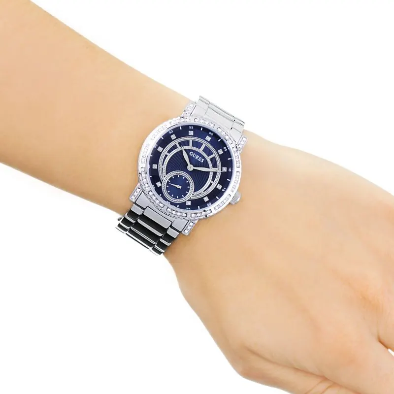 Guess Constellation Blue Dial Ladies Watch | W1006L1