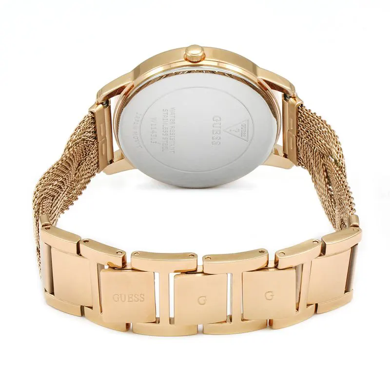 Guess Maiden Rose Gold Dial Ladies Watch | W1143L3