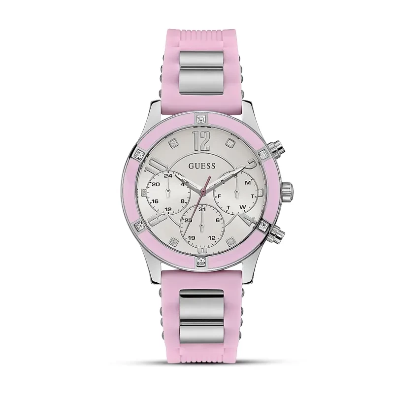 Guess Breeze Multifunction Silver Dial Ladies Watch | W1234L2