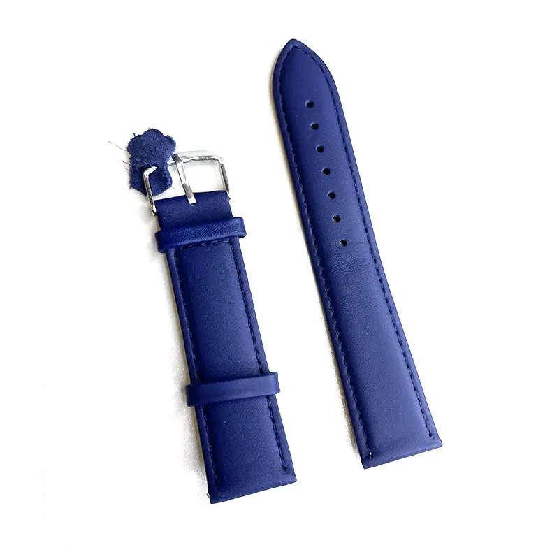 Classic 20mm Blue Genuine Leather Strap