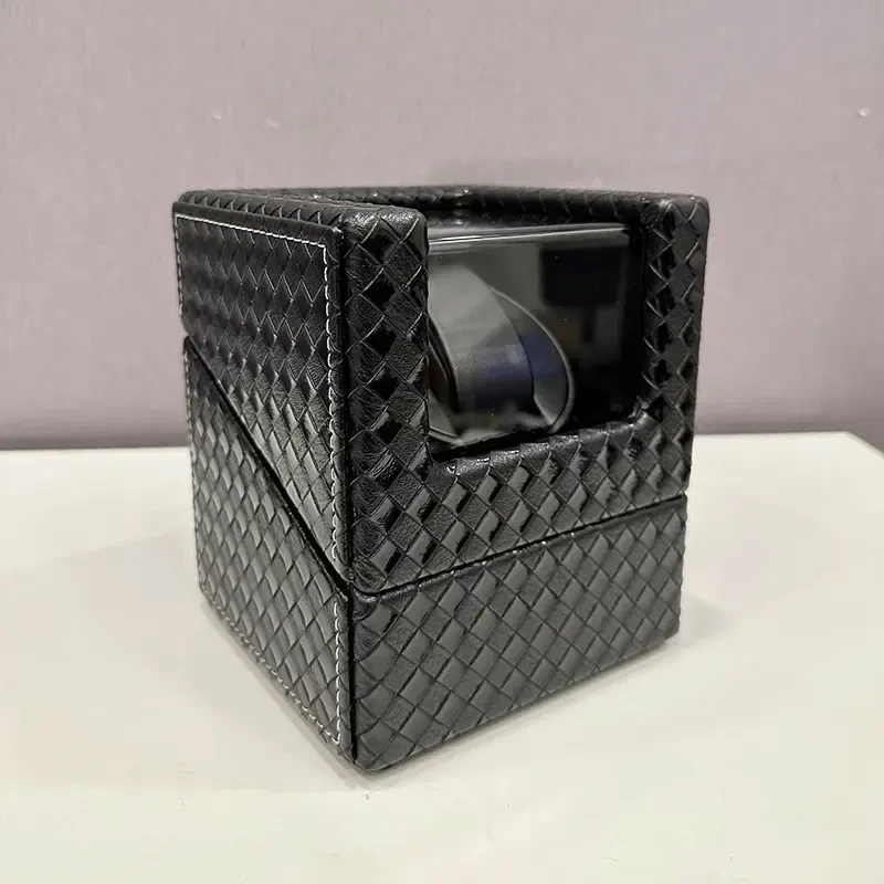 Luxury Automatic 1 Slot Watch Winder with Leather Finish