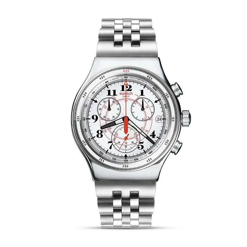 Swatch Back To The Roots White Dial Men's Watch | YVS414GD