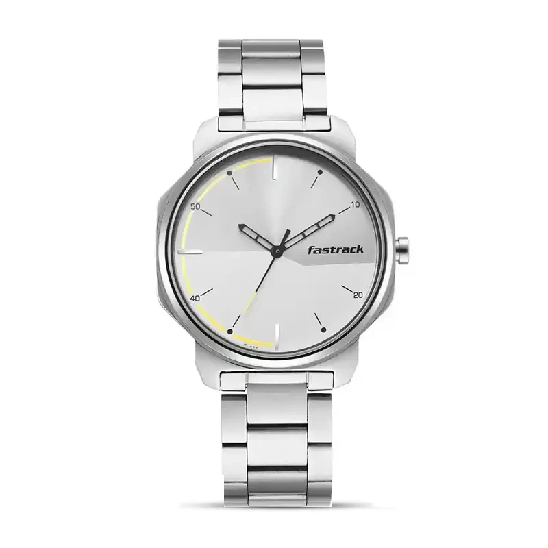 Fastrack 3254SM01 Stunner Silver Dial Men's Watch