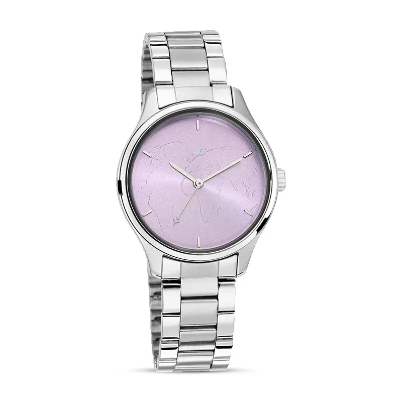 Fastrack 6219SM02 Tripster Purple Dial Ladies Watch