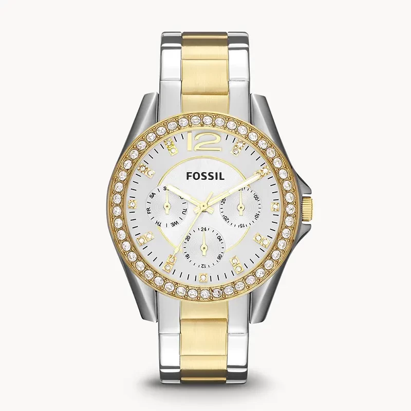 Fossil Riley Multifunction Two-Tone Ladies Watch | ES3204