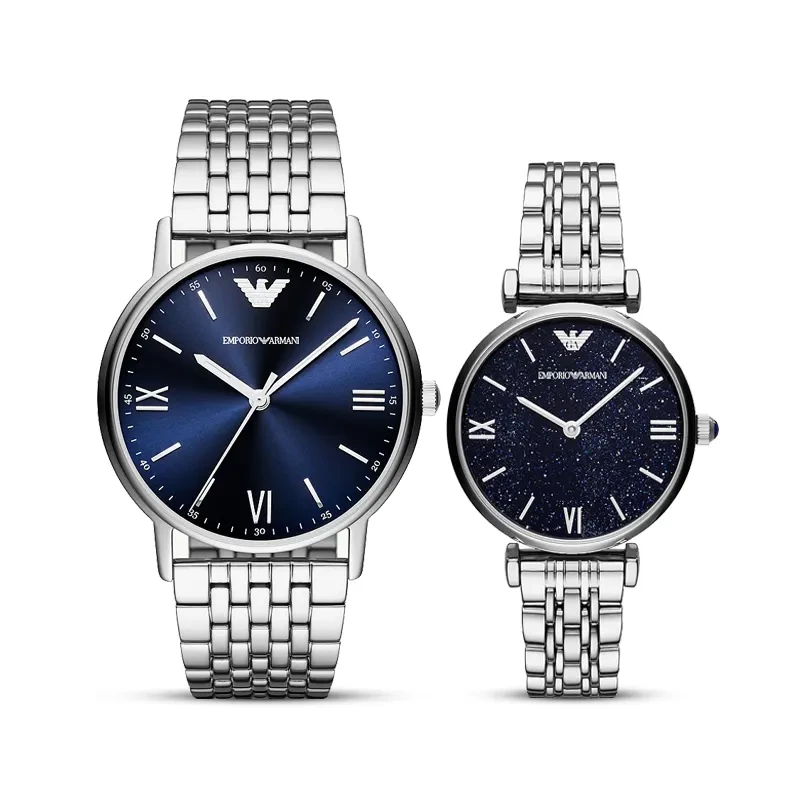 Emporio Armani Blue Dial Couple Watch | AR80010/AR11091