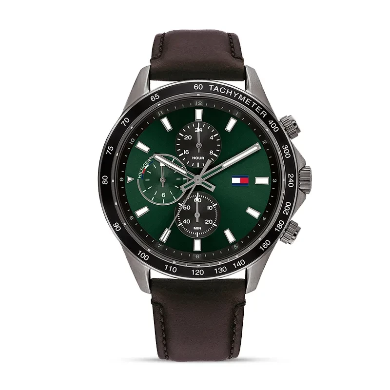 Tommy Hilfiger Miles Chronograph Green Dial Men’s Watch | 1792017