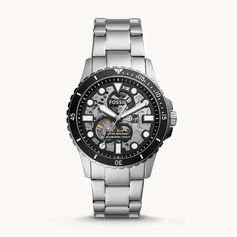 Fossil FB-01 Automatic Skeleton Black Dial Men's Watch | ME3190