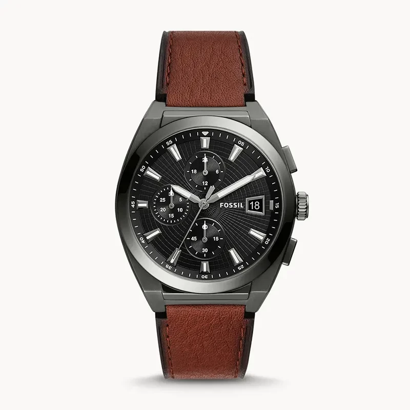 Fossil Everett Chronograph Black Dial Men's Watch | FS5799