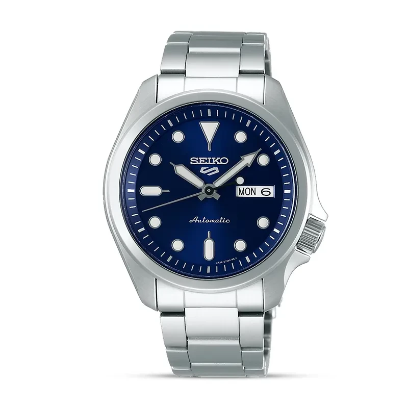 Seiko 5 Sports Blue Dial Silver-tone Men's Watch | SRPE53K1