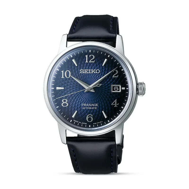 Seiko Presage Cocktail Time 'Old Clock' Blue Dial Men's Watch | SRPE43J1