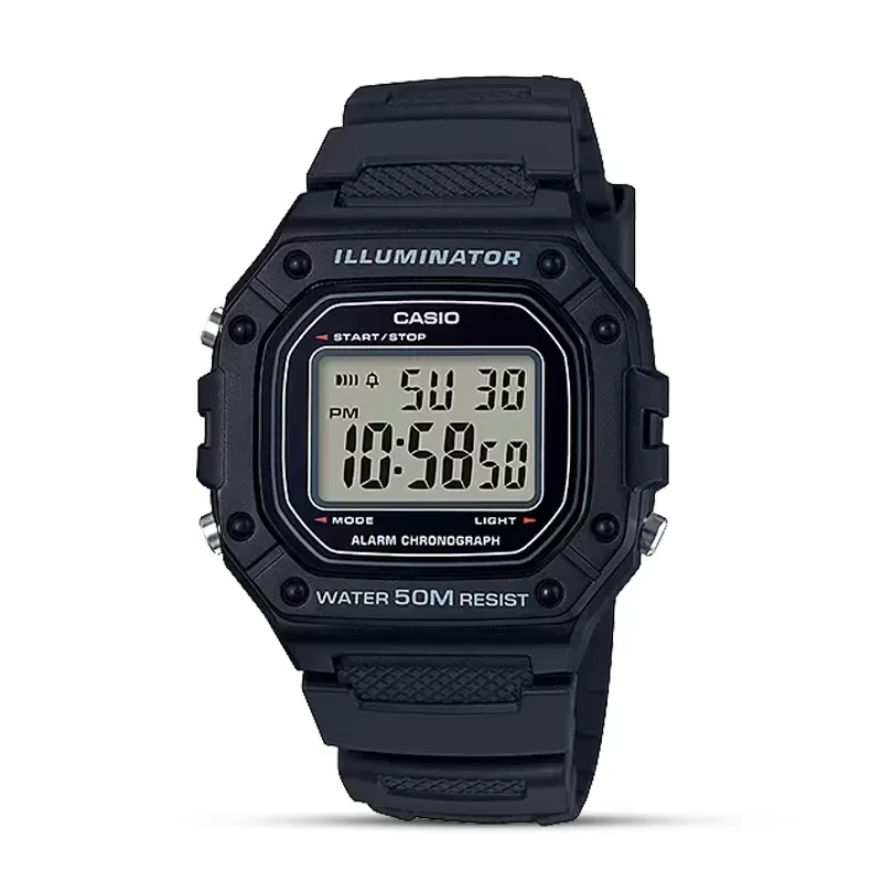 Casio W-218H-1AVDF Standard Digital Grey Dial Men's Watch